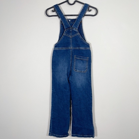 ZARA | GIRL'S FLARE INDIGO OVERALLS sz 7/8. Super cute! - Picture 9 of 14